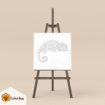 Spalvinimo drobė "Coloring chameleon" Spalvinimo drobės | Colorbee.lt